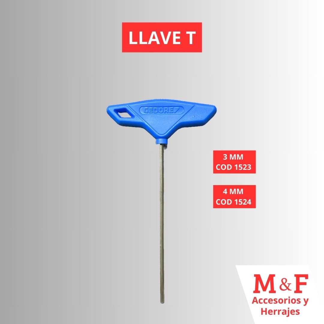Llave T 4 mm
